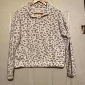 altar’d state leopard‎ fleece pullover